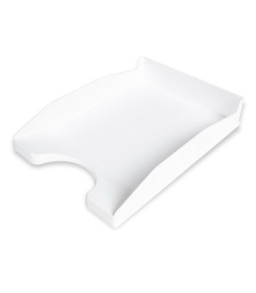 Bandeja sobremesa plastico q connect blanco opaco 240x70x340 mm