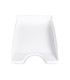 Bandeja sobremesa plastico q connect blanco opaco 240x70x340 mm