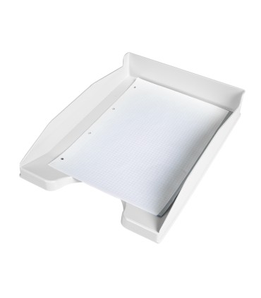 Bandeja sobremesa plastico q connect blanco opaco 240x70x340 mm