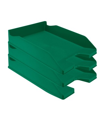 Bandeja sobremesa plastico q connect verde opaco 240x70x340 mm