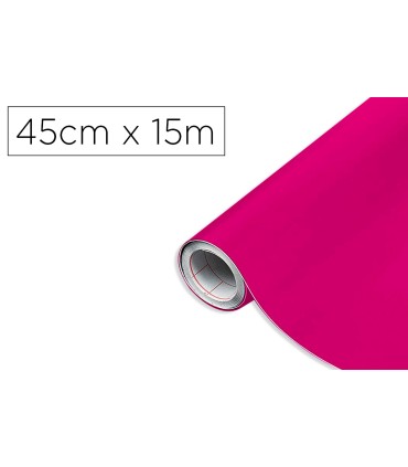 Rollo adhesivo d c fix magenta ancho 45 cm largo 15 mt