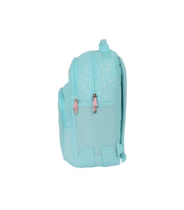 Mochila safta doble con cantoneras adaptable a carro reciclado moos butterflies 150x320x420 mm