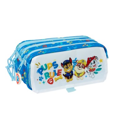 Bolso escolar portatodo safta triple big paw patrol pups rule 100x215x80 mm