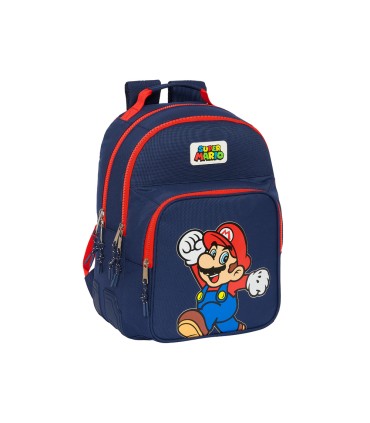 Mochila safta doble con cantoneras adaptable a carro super mario world 420x320x150 mm