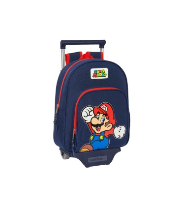 Mochila 609 con carro safta 705 super mario world 340x280x100 mm