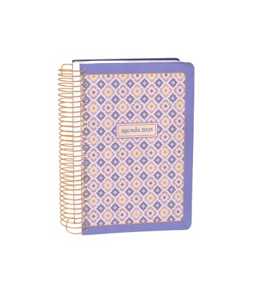 Agenda espiral liderpapel peri ssa a4 2025 dia pagina color morado papel 80 gr