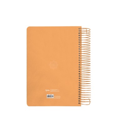 Agenda espiral liderpapel peri ssa a4 2025 dia pagina color naranja papel 80 gr