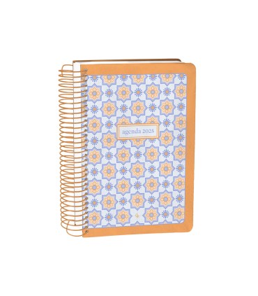 Agenda espiral liderpapel peri ssa a4 2025 dia pagina color naranja papel 80 gr