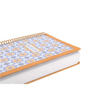 Agenda espiral liderpapel peri ssa a4 2025 dia pagina color naranja papel 80 gr