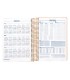 Agenda espiral liderpapel peri ssa a4 2025 dia pagina color naranja papel 80 gr