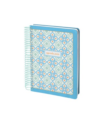 Agenda espiral liderpapel peri ssa a4 2025 dia pagina color azul papel 80 gr