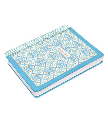 Agenda espiral liderpapel peri ssa a4 2025 dia pagina color azul papel 80 gr