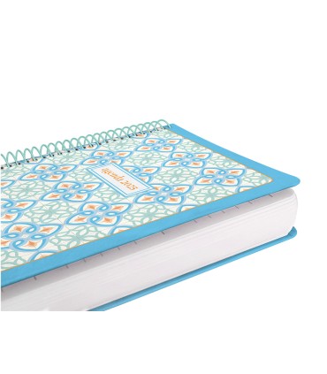 Agenda espiral liderpapel peri ssa a4 2025 dia pagina color azul papel 80 gr