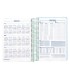 Agenda espiral liderpapel peri ssa a4 2025 dia pagina color azul papel 80 gr