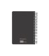 Agenda espiral liderpapel clas sic a6 2025 dia pagina blanco y negro 2 papel 70 gr