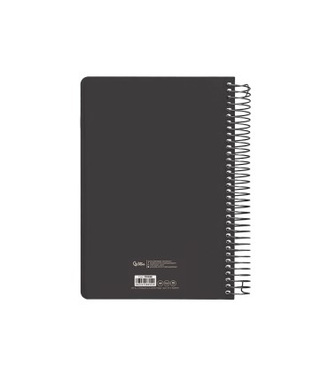 Agenda espiral liderpapel clas sic a6 2025 dia pagina blanco y negro 2 papel 70 gr