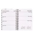 Agenda espiral liderpapel clas sic a6 2025 semana vista blanco y negro 1 papel 70 gr