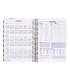 Agenda espiral liderpapel clas sic a5 2025 semana vista blanco y negro 1 papel 70 gr