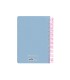 Agenda espiral liderpapel clas sic a5 2025 semana vista light color azul papel 70 gr