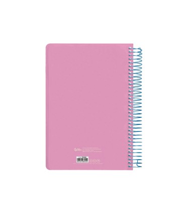 Agenda espiral liderpapel clas sic a5 2025 semana vista color rosa papel 70 gr