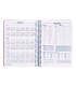 Agenda espiral liderpapel clas sic a5 2025 semana vista color rosa papel 70 gr