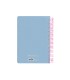 Agenda espiral liderpapel clas sic a5 2025 dia pagina light color azul papel 70 gr