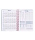 Agenda espiral liderpapel clas sic a5 2025 dia pagina light color azul papel 70 gr