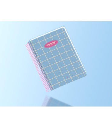 Agenda espiral liderpapel clas sic a5 2025 dia pagina light color azul papel 70 gr