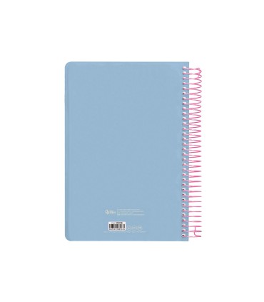 Agenda espiral liderpapel clas sic a4 2025 dia pagina color azul claro papel 70 gr