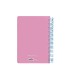 Agenda espiral liderpapel clas sic a4 2025 dia pagina color rosa papel 70 gr