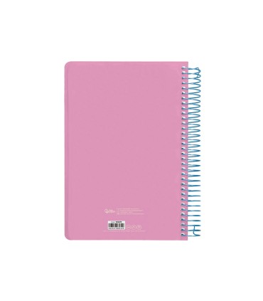 Agenda espiral liderpapel clas sic a4 2025 dia pagina color rosa papel 70 gr