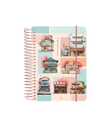 Agenda espiral liderpapel sant orini a6 2025 dp ws mosaico papel 60 gr