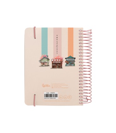 Agenda espiral liderpapel sant orini a6 2025 dp ws mosaico papel 60 gr