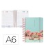 Agenda espiral liderpapel sant orini a6 2025 dia pagina cherry blossoms papel 60 gr