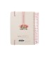 Agenda espiral liderpapel sant orini a6 2025 dia pagina cherry blossoms papel 60 gr