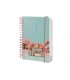 Agenda espiral liderpapel sant orini a6 2025 dia pagina cherry blossoms papel 60 gr