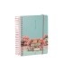 Agenda espiral liderpapel sant orini a6 2025 dia pagina cherry blossoms papel 60 gr