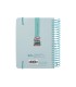 Agenda espiral liderpapel sant orini a6 2025 dia pagina street view papel 60 gr