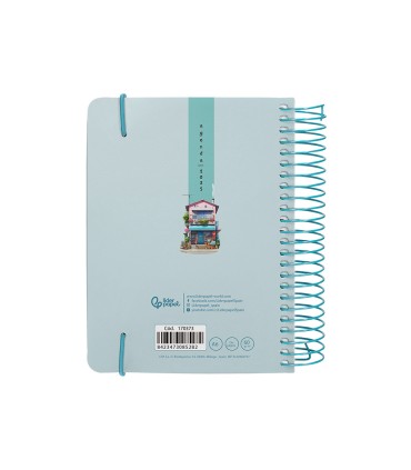 Agenda espiral liderpapel sant orini a6 2025 dia pagina street view papel 60 gr