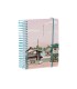 Agenda espiral liderpapel sant orini a6 2025 dia pagina atardecer rosa papel 60 gr