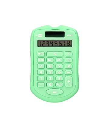 Calculadora liderpapel bolsillo xf42 8 digitos solar y pilas color verde 94x595x105mm