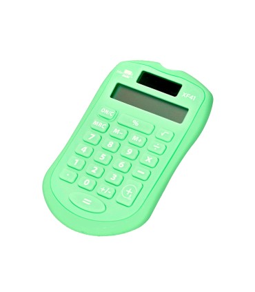 Calculadora liderpapel bolsillo xf42 8 digitos solar y pilas color verde 94x595x105mm