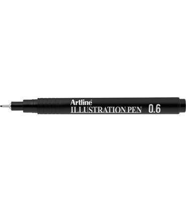 Rotulador artline calibrado micrometrico negro illustration pen ek 286iln punta poliacetal 06mm