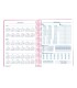 Agenda espiral liderpapel syro s a5 2025 dia pagina color rosa papel 60 gr catalan