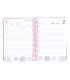 Agenda espiral liderpapel syro s a5 2025 dia pagina color rosa papel 60 gr catalan