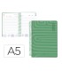 Agenda espiral liderpapel syro s a5 2025 dia pagina color verde papel 60 gr catalan