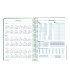 Agenda espiral liderpapel syro s a5 2025 dia pagina color verde papel 60 gr catalan