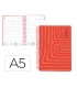 Agenda espiral liderpapel syro s a5 2025 dia pagina color rojo papel 60 gr catalan