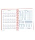 Agenda espiral liderpapel syro s a5 2025 dia pagina color rojo papel 60 gr catalan