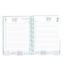 Agenda espiral liderpapel syro s a5 2025 dia pagina color turquesa papel 60 gr